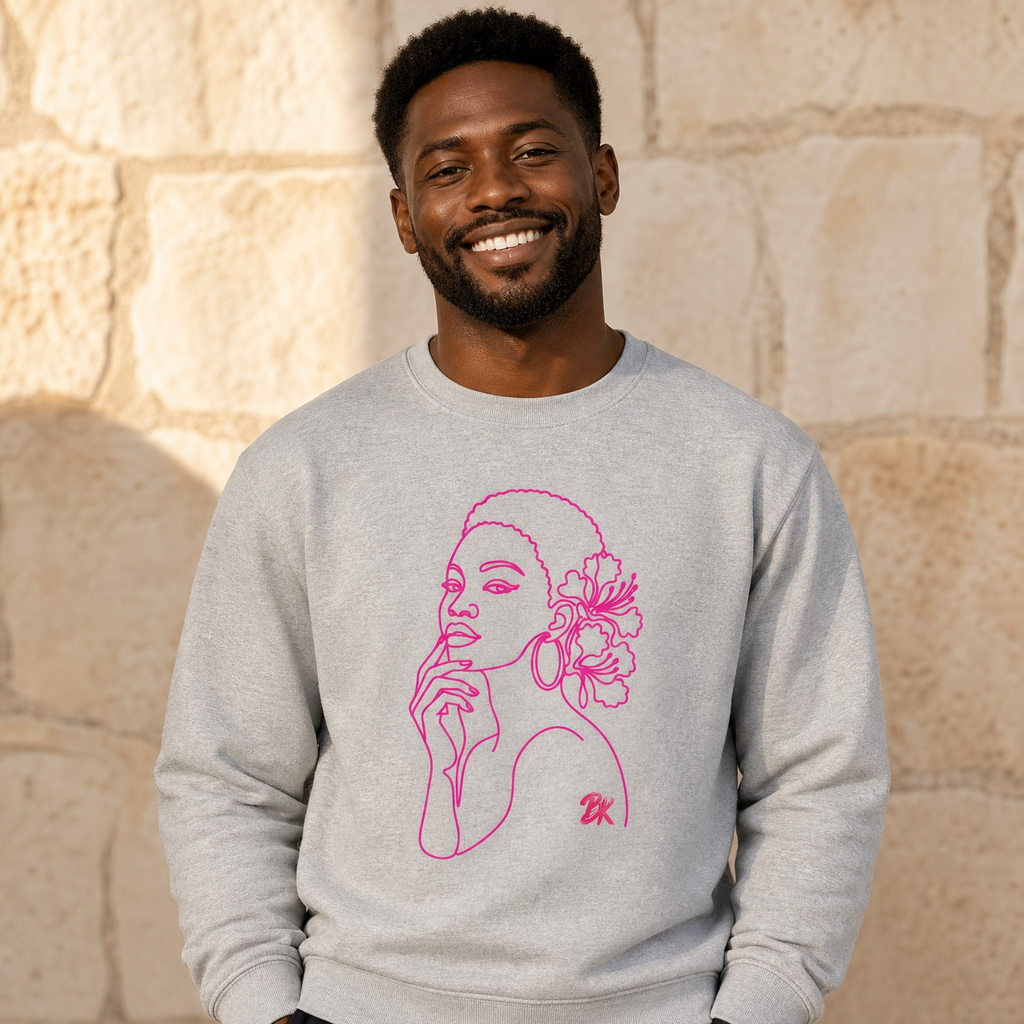 Sweat créole Bel Natirel hibiscus fuchsia – mise en scène 1 – créole - bekreyol