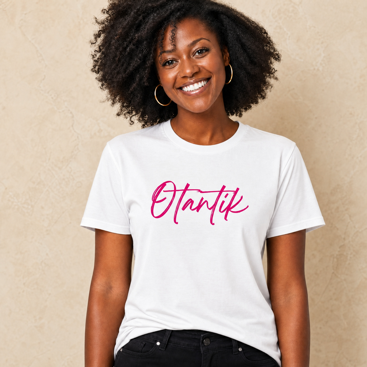 Tshirt OTANTIK - Pink Vibes