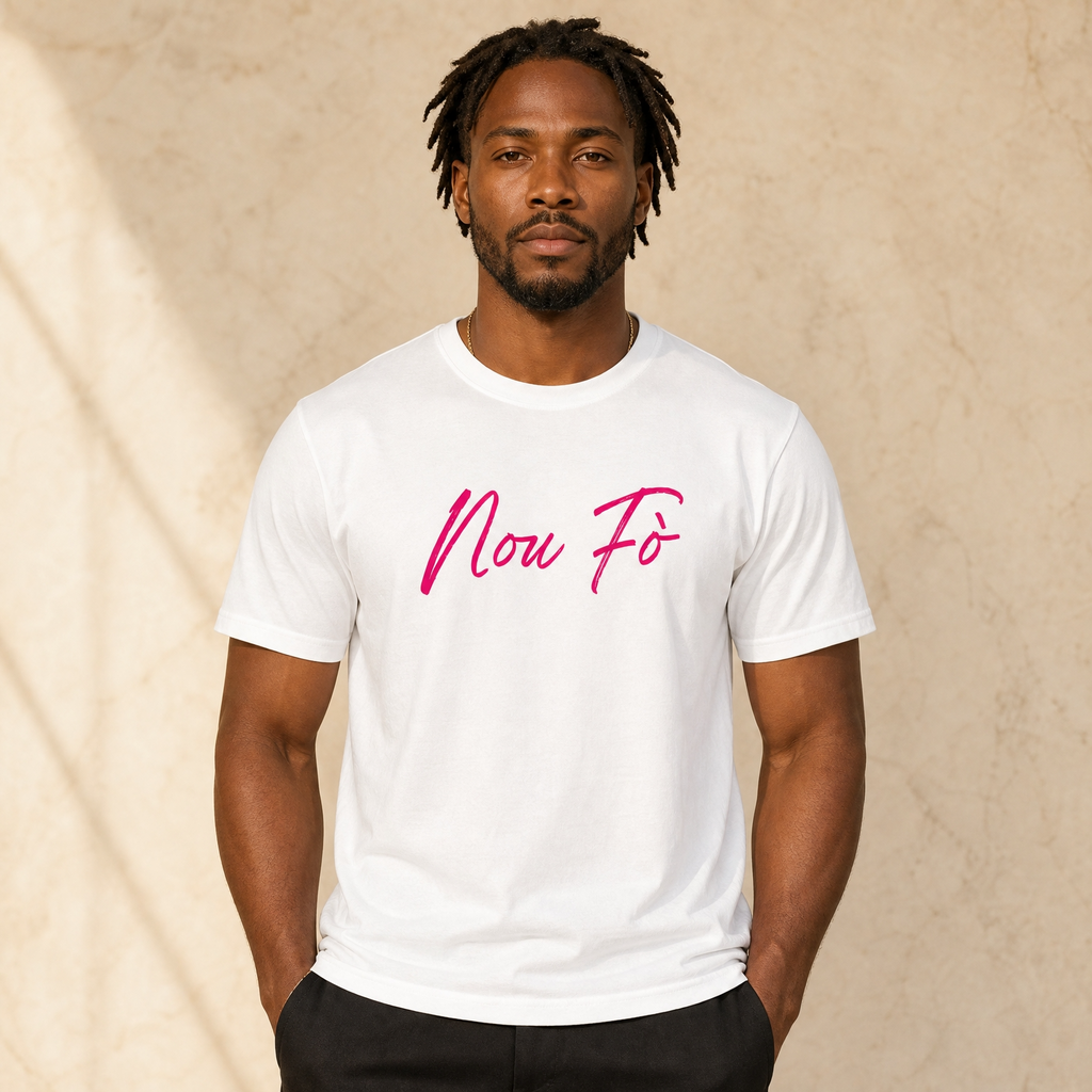 Tshirt NOU FÒ - Pink Vibes