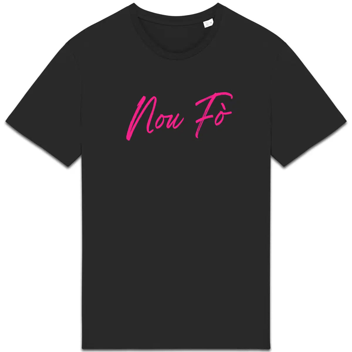 Tshirt NOU FÒ - Black & Pink
