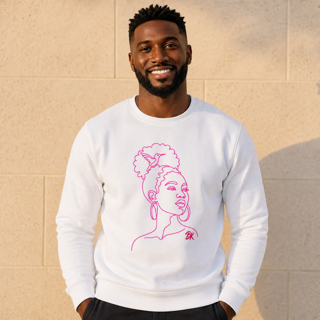 Sweat créole Bel Natirel colibri fuchsia – mise en scène 2 – créole - bekreyol