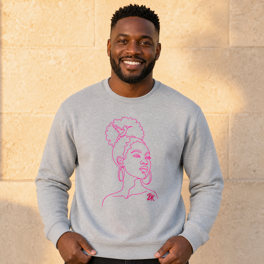 Sweat créole Bel Natirel colibri fuchsia – mise en scène 2 – créole - bekreyol