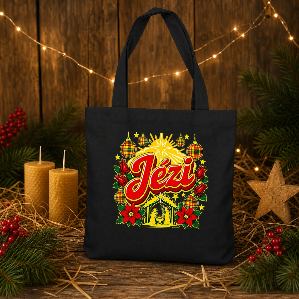 Tote bag créole Noël Nwèl Jézi – mise en scène – créole - bekreyol