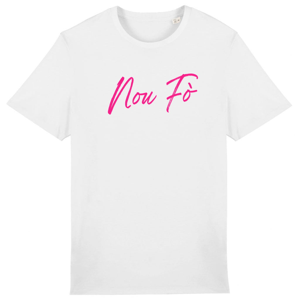 Tshirt Unisexe NOU FO Fuschia - face_0