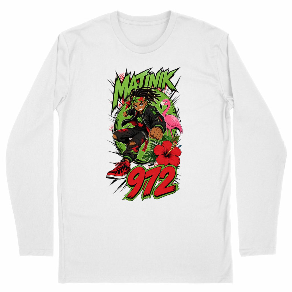 Tshirt Manches Longues 972 MATINIK - face_blanc