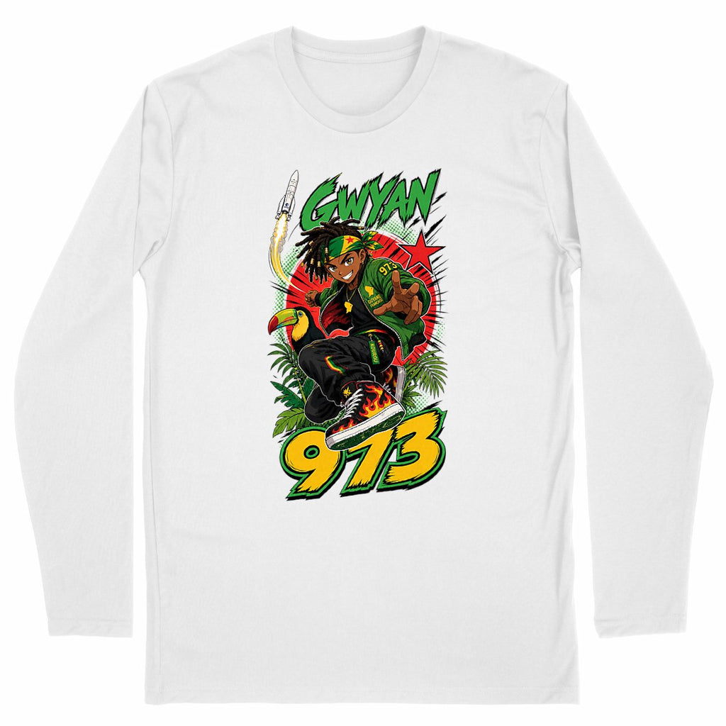Tshirt Manches Longues 973 GWYAN - face_blanc