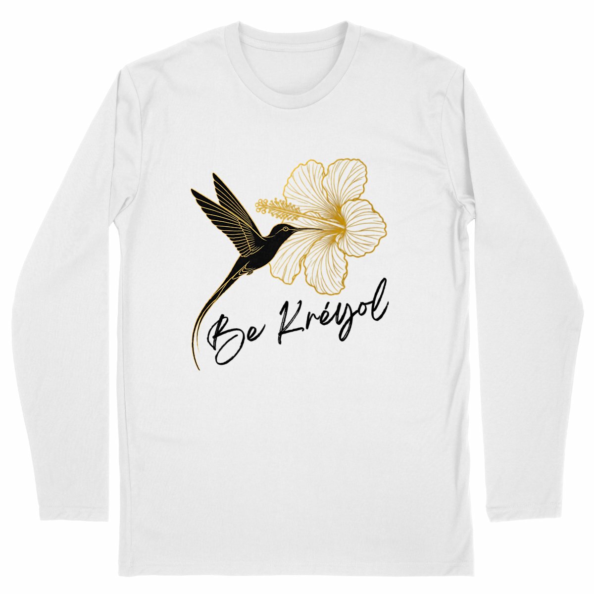 BE KREYOL TM - Homme Manches longues - face_blanc