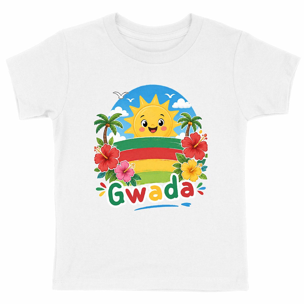 TSHIRT ENFANT GWADA - face_blanc
